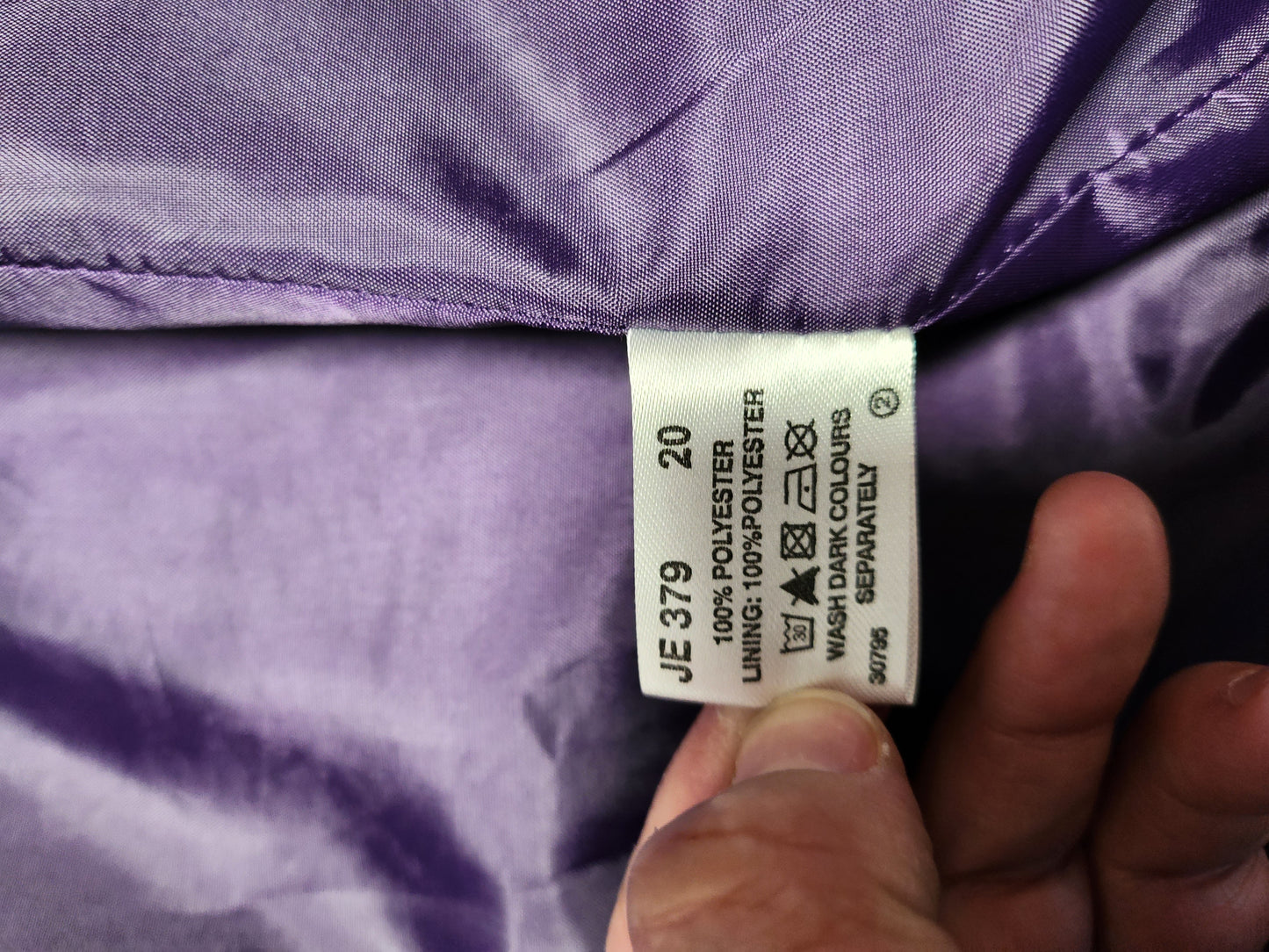 Vintage Wardobe Purple Trench Coat Mac UK20