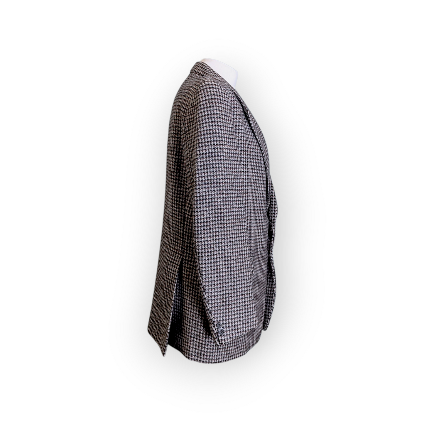 Vintage 'St Michaels' Dogtooth Pure Wool Oversized Blazer (42) XLarge