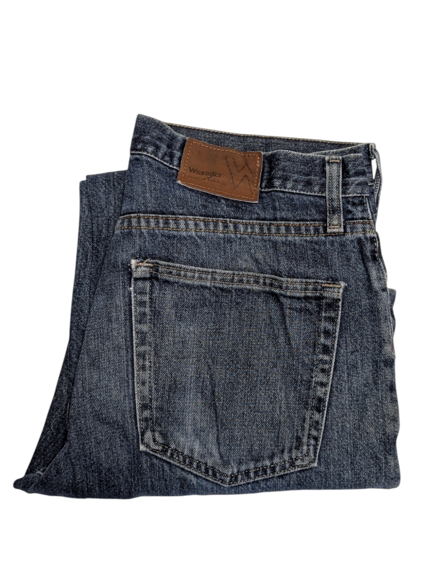 WRANGLER - Dark blue - stone wash - Regular fit - loose straight leg 32X30