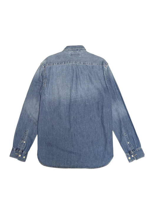 Preloved - H&M - Stone washed - Soft cotton Denim Shirt - XS