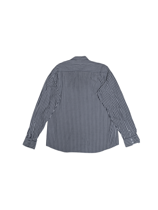 Vintage - Wrangler - Blue & White Western Shirt - Long Sleeve - Pocket Detail - XL