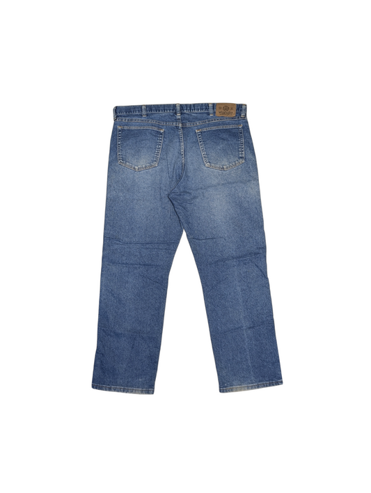Wrangler Faded Blue Wash Straight Leg Baggy Fit Jeans 40"