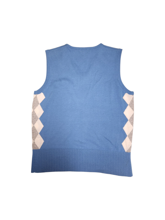 Vintage - Green Lamb - Golf Vest - Blue - V-Neck - Medium