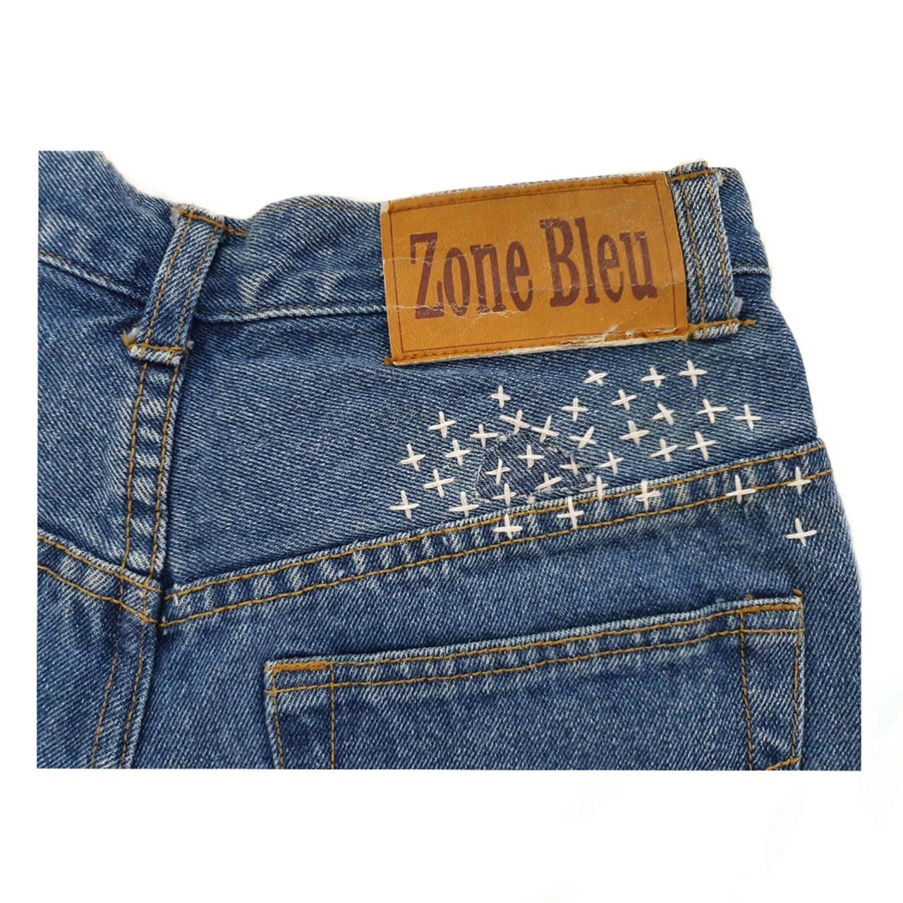 Vintage Zone Zone Bleu HIgh Waistes Denim Shorts