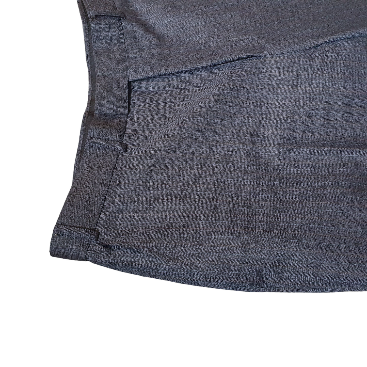 Grey Pinstripe Suit 2 Piece Single Breasted Chest 40" 50% Wool Preloved Brook Taverner Reid & Taylor