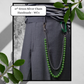Pendant & Chain Wallet Chain - 27" Silver & Green