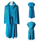Vintage Tea Dress With Matching Jacket 80s does 50s Printed Handmade UK14-16