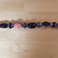 Bobble Pendant Wallet Chain 19.5" Pink& Black