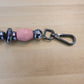 Bobble Pendant Wallet Chain 19.5" Pink& Black