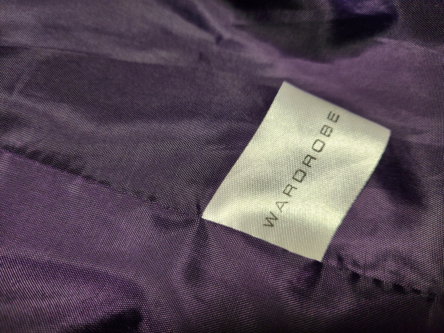 Vintage Wardobe Purple Trench Coat Mac UK20