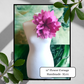 11" XL Flower Corsage Handmade Recycled Material, Pin Back, Shoulder Brooch