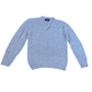 Jantzens Vintage Baby Blue Cable Knit V-Neck Sweater Small