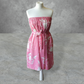 Vintage Blouse and Skirt Dress 2 Piece Co-Ord Outfit Set Pink Floral UK14 -16