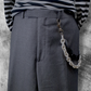 Pebble Splash Wallet Chain -Black, White & Silver 24"