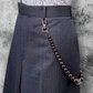 Bobble Diamonte Wallet Chain 21" Gun Metal Grey