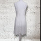 Vintage 1960s St Michaels White Floral Lace Slip Lingerie Dress UK 12