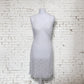 Vintage 1960s St Michaels White Floral Lace Slip Lingerie Dress UK 12