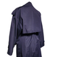 Vintage Navy 'Distinction' Oversized Trench Coat - Large