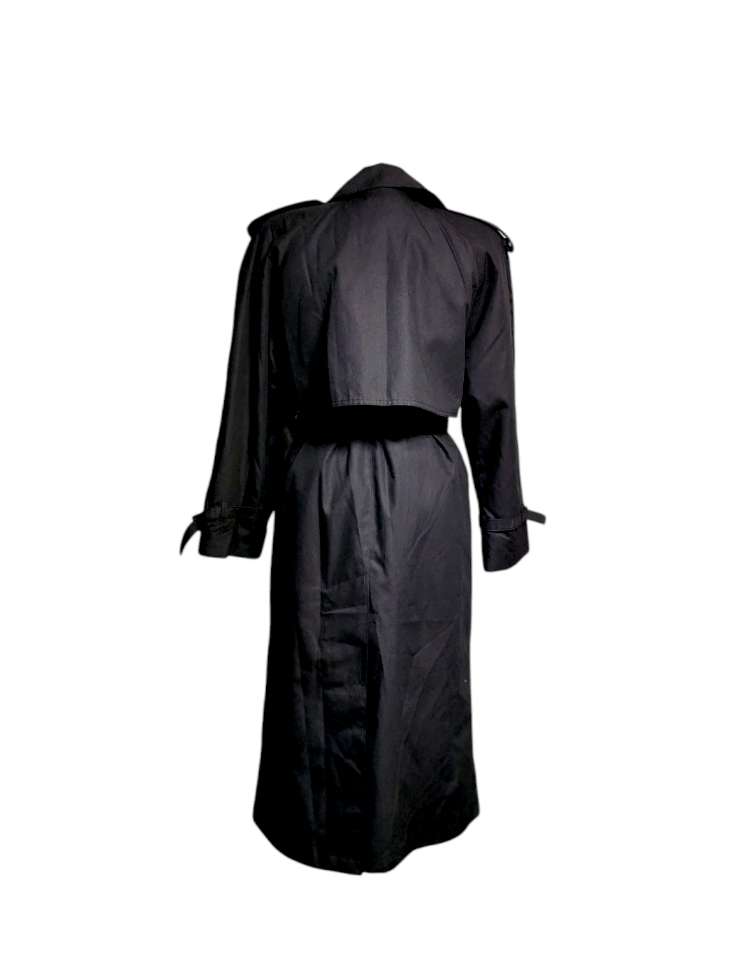 Vintage Black Oversized Trench Coat Large/X-Large