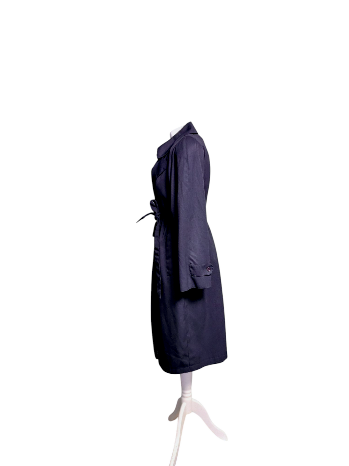 Vintage Navy 'Menzies-Dixon' oversized Trench Coat - Large