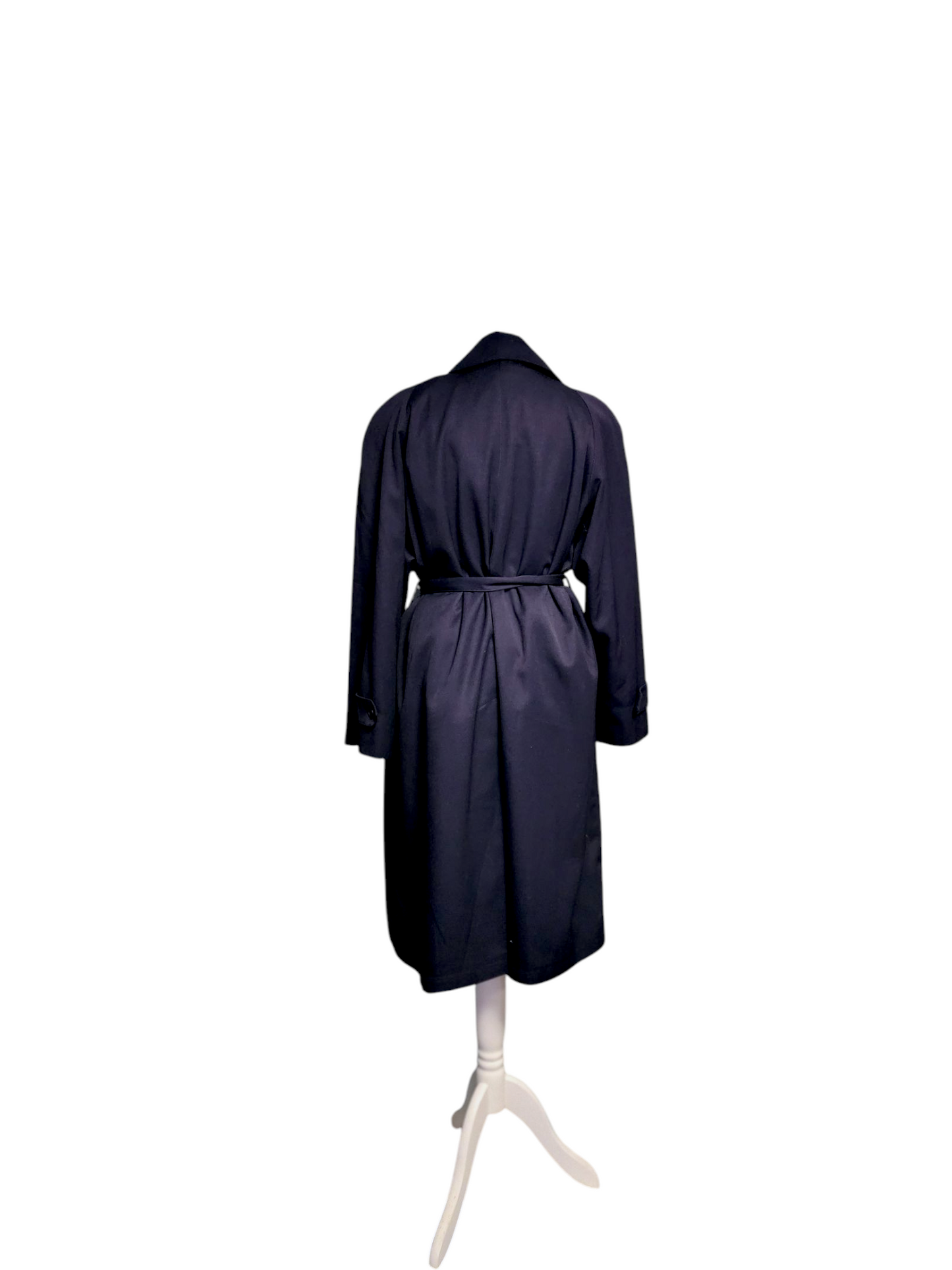 Vintage Navy 'Menzies-Dixon' oversized Trench Coat - Large