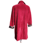 Vinatge Beth Terral Red Suede Trench Coat - Large