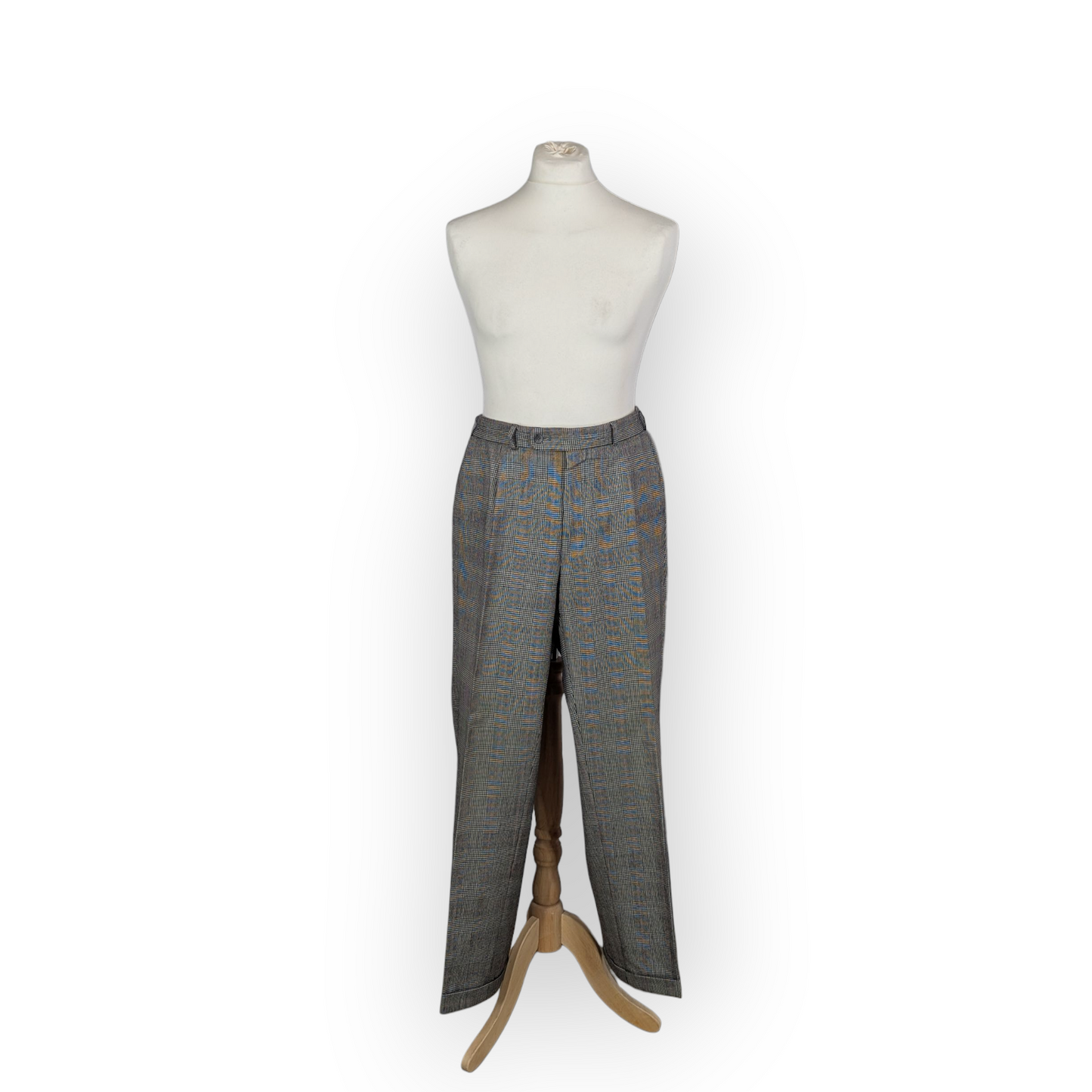Vintage Odermark Mens Collection Glen Check Suit Pure New Wool 48"