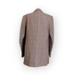 Vintage Aitken and Niven Checked Tan Plaid Wool Oversized Blazer 46"