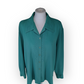 Vintage Embroidered Oversized Blouse - UK22 - Green 'Elena' Shirt