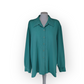 Vintage Embroidered Oversized Blouse - UK22 - Green 'Elena' Shirt