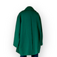 Green double breasted pea coat coat UK18
