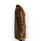 Leopard print faux fur coat UK14