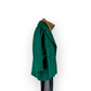 Green double breasted pea coat coat UK18