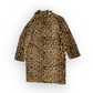 Leopard print faux fur coat UK14