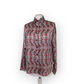 Vintage Silk Paisley Print Blouse - Large