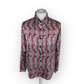 Vintage Silk Paisley Print Blouse - Large