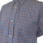 Oversized Gingham Shirt -TM Lewin -Button Down Collar - Red Blue Red - Medium