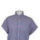 Oversized Gingham Shirt -TM Lewin -Button Down Collar - Red Blue Red - Medium