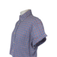 Oversized Gingham Shirt -TM Lewin -Button Down Collar - Red Blue Red - Medium