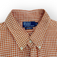 Polo by Ralph Lauren Orange Gingham Plaid Oversized Shirt XXL