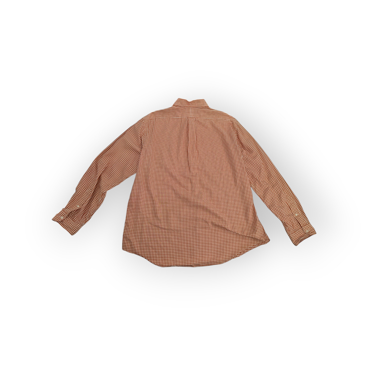 Polo by Ralph Lauren Orange Gingham Plaid Oversized Shirt XXL