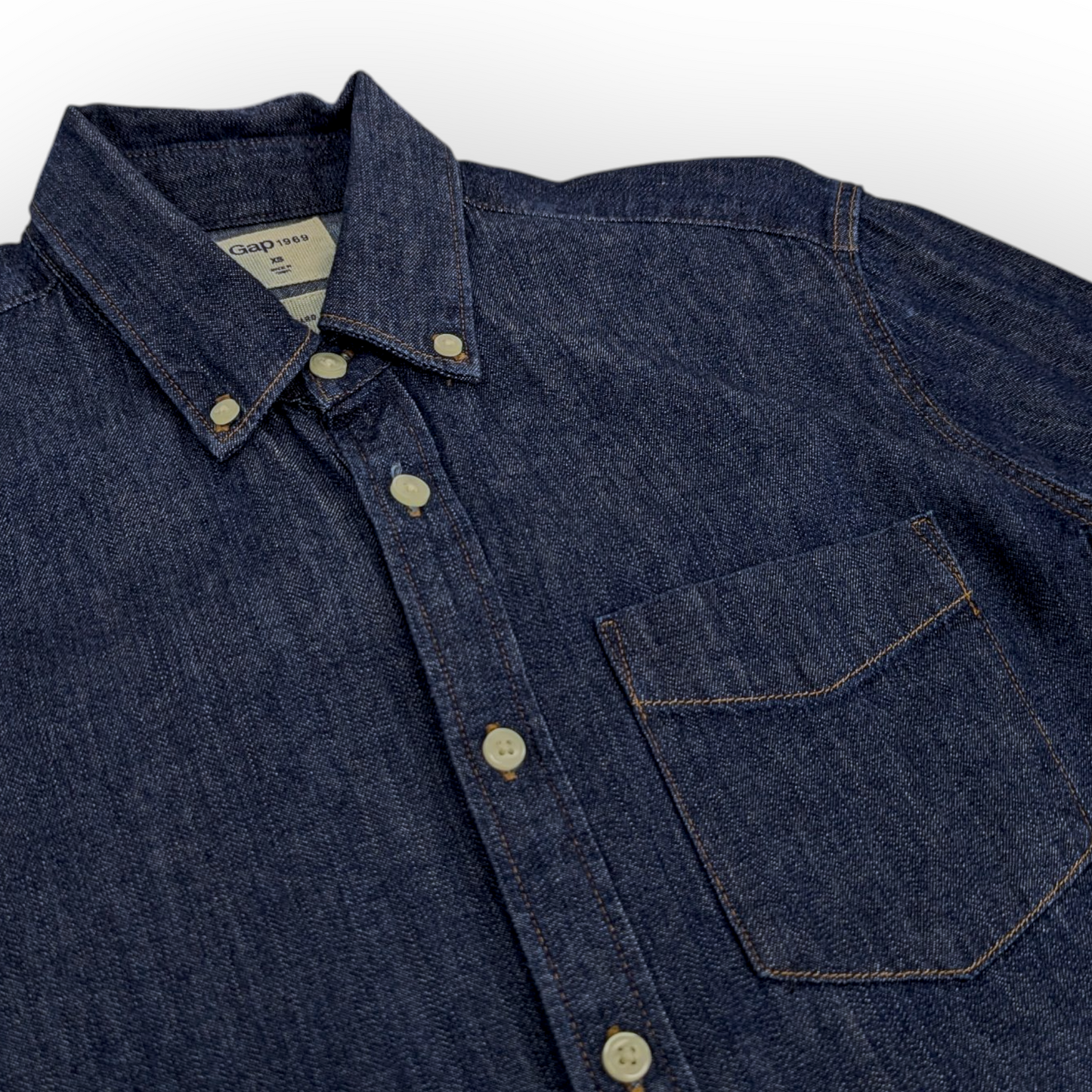 Preloved - GAP - Denim - Long Sleeve Western Shirt - XS