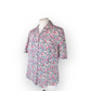 Honor Milburn Floral Ditsy Short Sleeve Blouse Pink Green (UK10) Small
