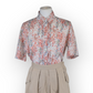 Honor Milburn Floral Ditsy Short Sleeve Blouse Pink Red (UK10) Medium