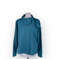 Vintage Dark Green Bow Scarf tie Blouse - Medium