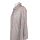 Vintage grey & orange pattern long sleev blouse UK 20