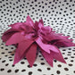 12" XL Flower Rose Corsage Handmade Recycled Material, Pin Back, Shoulder Brooch Pink Rose Flower