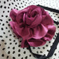10" XL Flower Corsage Handmade Recycled Material, Pin Back, Shoulder Brooch
