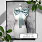 12" XL Fabric Bow Handmade Recycled Material, Pin Back, Shoulder Brooch
