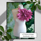 12" XL Flower Rose Corsage Handmade Recycled Material, Pin Back, Shoulder Brooch Pink Rose Flower